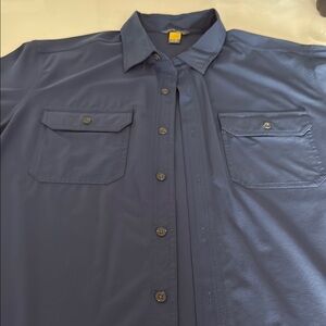 Eddie Bauer Men's XL Navy Blue  Shirt